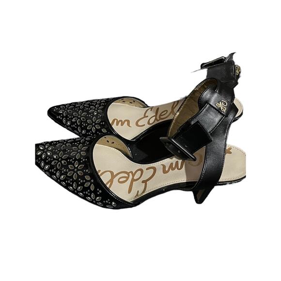 Sam Edelman Patent Leather High Heels with Cutouts Size 5.5 EUC - Picture 2 of 7